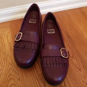 Brand new FitFlop purple slip on loafers